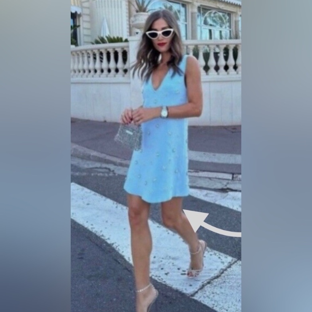 NEW ⭐️ ZARA ⭐️ Beaded KNIT 🧶 dress/tunic. ‘Drapes/skims’ body, wrinkle free ⭐️ 🧭